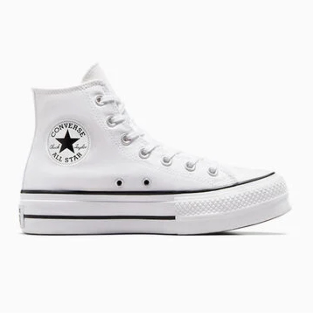 Used Converse All Star High Top Sneakers - White